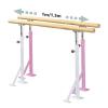 Height Adjustable 80-115Cm Double Dancing Barre, Floor Standing Stretching Dance Bar, Exercise Equipment Fitness Ballet Bar (White 150Cm) view 2