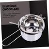 GANAZONO 1set Stainless Steel Butter Melting Pot Ergonomic Handle for Cheese and Melting for Hiking and Picnics Easy to Clean and Maintain view 3