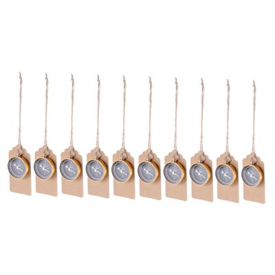 GANAZONO Compass Wedding Favor Set 10pcs Pocket Compass Pendant Decorative Party Favor Families Friends