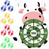 HyDren Cow Dart Party Game Farm Dart Party Favors 31x24 Cow Dart Board with 12 Sticky Balls Toys Farm Game Party Decorations Animal Birthday Party Gift for Indoor Outdoor Game view 1