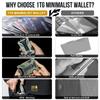 1T Tactical Minimalist Slim Wallet with Moeny Clip, Front Pocket RFID Blocking Wallet Cash Holder, Versatile Credit Card Orgainzer, ID Card Badge Holder for Men view 2