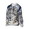 Dwrepo UPF50+ Blue Eyed Snow Leopard Sun Protection Hoodie Jacket Quick Dry Long Sleeve Sun Shirt for Men Women, 3X-Large, Black view 3