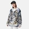 Dwrepo UPF50+ Blue Eyed Snow Leopard Sun Protection Hoodie Jacket Quick Dry Long Sleeve Sun Shirt for Men Women, 3X-Large, Black view 4