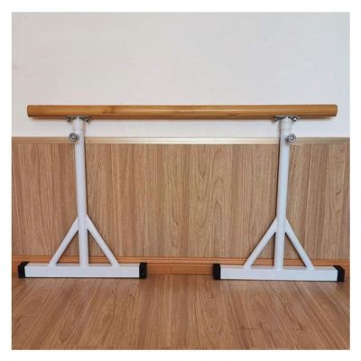 Balance Ballet Barre Portable, Height Adjustable 80-120Cm Dance Bar for Stretch, Pilates, Single Mobile Fitness Barre Exercise Equipment (White 100Cm)