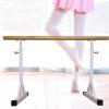 Balance Ballet Barre Portable, Height Adjustable 80-120Cm Dance Bar for Stretch, Pilates, Single Mobile Fitness Barre Exercise Equipment (White 100Cm) view 2