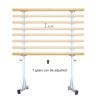 Balance Ballet Barre Portable, Height Adjustable 80-120Cm Dance Bar for Stretch, Pilates, Single Mobile Fitness Barre Exercise Equipment (White 100Cm) view 3