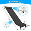 Deomod Trampoline Ladder Slide Kit, Trampoline Universal 3 Steps Wide Ladder & Buffer Slide,Universal Step Slider for 10ft 12ft 14ft 15ft 16ft Trampoline, Easy to Climb and Slider for Children/Kids view 2