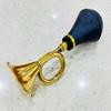15.5" Bike Horn for Adults Classic Bugle Horn Metal Squeeze Clown Horn for Golf Cart, Fits All Bicycle Handle Bar, Loud Sounds view 4