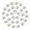 MUUNN 100pcs Tungsten Faceted Slotted Beads for Fly Tying, Sink Deeper and Faster 5 Colors/8 Sizes Slotted Tungsten Beads Fly Tying Beads Head Fly Tying Materials(Silver,2.8mm) view 1