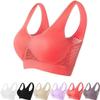 2024 New Breathable Cool Liftup Air Bra, Upgrade Full Support Sports Bra Large Size Lift Up Air Bra for Women (US, Alpha, Large, Regular, Regular, Red) view 1