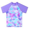 BAOHULU Girls Swimsuit Two Piece Tankini UPF 50+ UV Protective Rash Guard Set 3-12 Years S451_PurpleScale_10A view 2