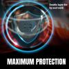 O Shield Mouth Guard for Football with Dual-Layer Protection, Built-in Air Channels, Extended Lip Shield, Soft Material, Adult and Youth Sizes with Strap/Case, Black view 3
