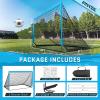 KTRIO 6x4 ft Soccer Goal for Backyard, Portable Soccer Net, Large Foldable Soccer Goals with Carry Bag for Kids Youth Teens Sports, Blue 2pack view 4