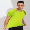 easyforever Men's Dry Fit Workout T-Shirt Athletic Tee Shirt Short Sleeves Gym Yoga Tops UPF 50+ Rash Guard Shirt Fluorescent Green 6X-Large view 3