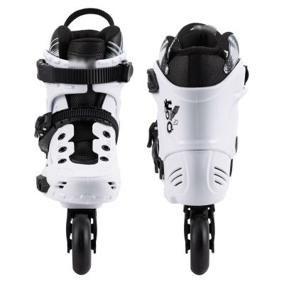 SHIJT Professional Adjustable Inline Skates Adults Roller Skates for Women Men Beginner Youth High-Top Outdoor Clubs(White,10)
