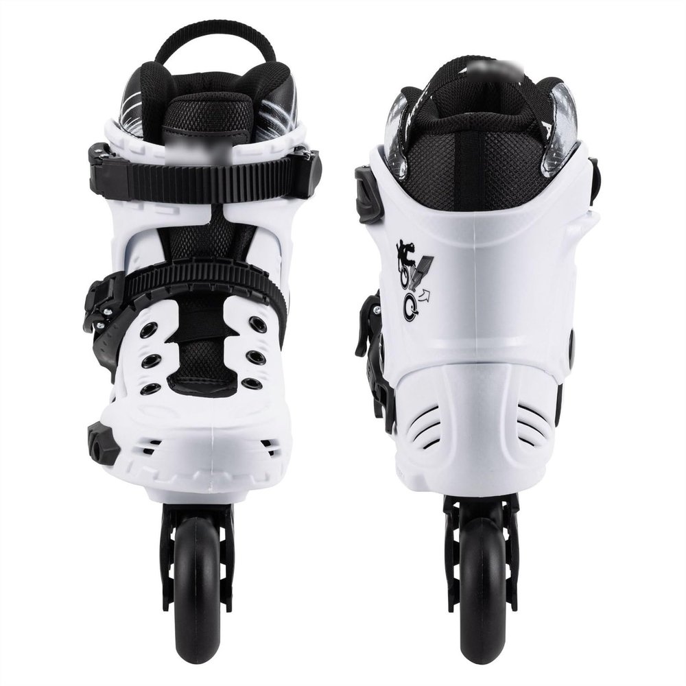 SHIJT Professional Adjustable Inline Skates Adults Roller Skates for Women Men Beginner Youth High-Top Outdoor Clubs(White,10)