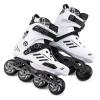 SHIJT Professional Adjustable Inline Skates Adults Roller Skates for Women Men Beginner Youth High-Top Outdoor Clubs(White,10) view 2