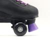 SHIJT Roller Skates for Beginners Double Row Four Wheel Roller Blades Women Adult Adjustable Pu Rubber for Outdoor and Indoor, 6.5, Black view 2