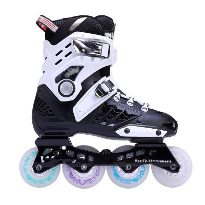 SHIJT Inline Skates for Women Men, Adjustable Roller Skates Adult Roller Blades Professional Fitness for Beginner Unisex(B,8)