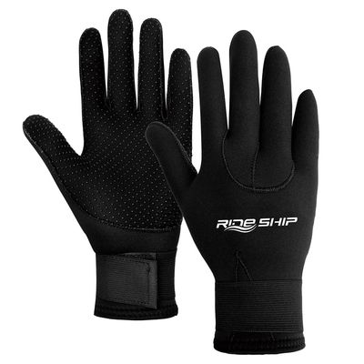 Skyone Neoprene Dive Gloves Scuba Diving Gloves 3MM 5MM Men Women, Wetsuit Swim Gloves with Adjustable Wrist Strap, Flexible Anti Slip Thermal Surfing Water Gloves for Spearfishing