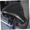 GANAZONO Retro Leather Vintage Saddle Sprung Riding Seat Cushion for Vintage Bikes and Tricycles Random Style view 2