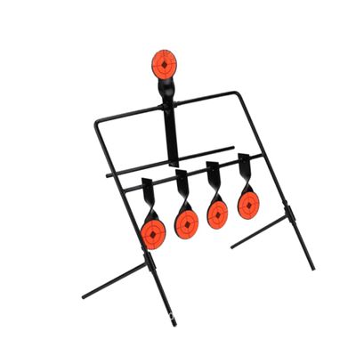 SUPVOX Self-resetting Metal Shooting Practice Indoor and Outdoor Use Construction Interactive Design for Fun Training Black