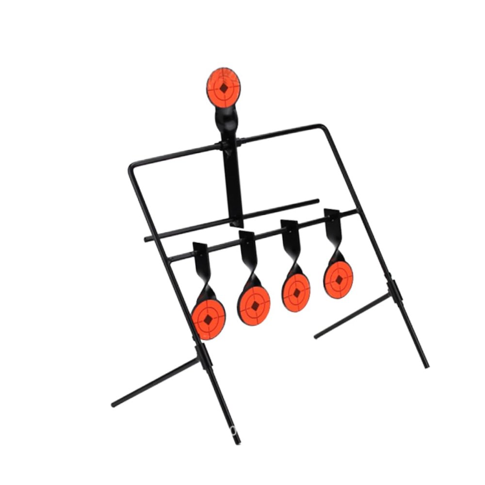 SUPVOX Self-resetting Metal Shooting Practice Indoor and Outdoor Use Construction Interactive Design for Fun Training Black