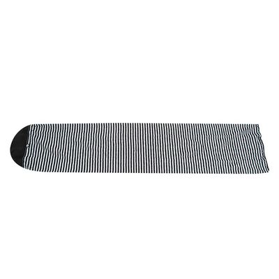 Gonetre Extreme sports Polyester Black White Stripe Surfboard Sock Cover Bag for Hard Board ShortboardBlack White Stripe 30 * 28 * 9CM Surfing sailboat (Black White)