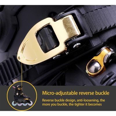 SHIJT Inline Skates for Women Men, Adjustable Roller Skates Adult Roller Blades Professional Fitness for Beginner Unisex(D,9)
