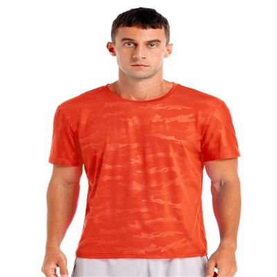 vastwit Men's Athletic T-Shirt Short Sleeve Tee Shirt Dry Fit Performance Workout Gym Yoga Tops UPF 50+ Rash Guard Shirt Orange A X-Large