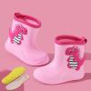 Toddler Baby Cartoon Soft Rain Shoes Dinosaur Non Slip Rubber Boots Light Stylish aterproof Shoes for Infant (Pink, 12.5 Little Child) view 2