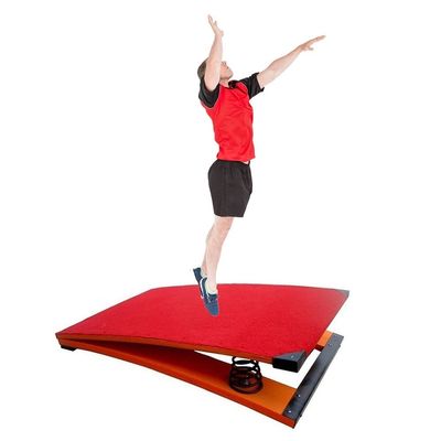 SAeWare Gymnastics Junior Springboard, Kids Vault Springboard 2 Spring Children Beginner Springboards, Indoor Outdoor Home Floor Sport Equipment for Vaulting Training (Red 80x50x19cm)