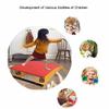 SAeWare Gymnastics Junior Springboard, Kids Vault Springboard 2 Spring Children Beginner Springboards, Indoor Outdoor Home Floor Sport Equipment for Vaulting Training (Red 80x50x19cm) view 3