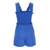 Short Rompers for Women Sleevelss Flowy Beach Jumpsuits Outfits Casual Ruffle Straps Overall Shorts with Pockets view 3