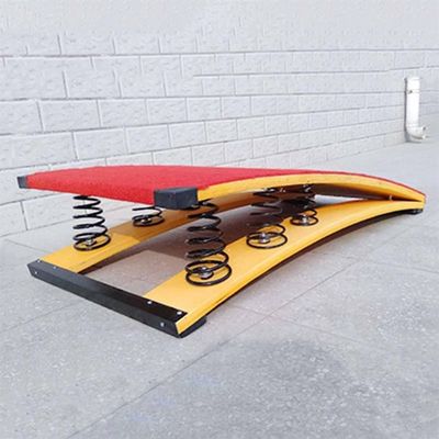 Heavy Vault Springboard with 6 Spring, Sports Equipment for Junior Gymnasts, Portable Curved Springboard