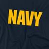 Popfunk Us Navy Logo Unisex Adult T Shirt (Small) Navy view 2
