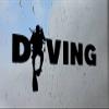 Diving Scuba Diver Decal for Truck, Funny, Tumbler, Window, Laptop, Phone, Home Decoration. view 2