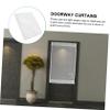 Cabilock Home Door Curtain Lightweight Doorway Divider Easy to Install Indoor Curtain for Bedroom Closet Living Room Delicate Gauze Material Privacy view 4