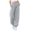 Cinch Bottom Sweatpants for Women Athletic Casual Pants with Pockets Workout Joggers Gym Trousers Wide Leg Baggy Pant view 2