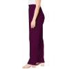 Casual Pants for Women Elastic High Waisted Loose Fit Track Sweatpants Comfy Straight Leg Long Trousers Lounge Pants Wine view 3