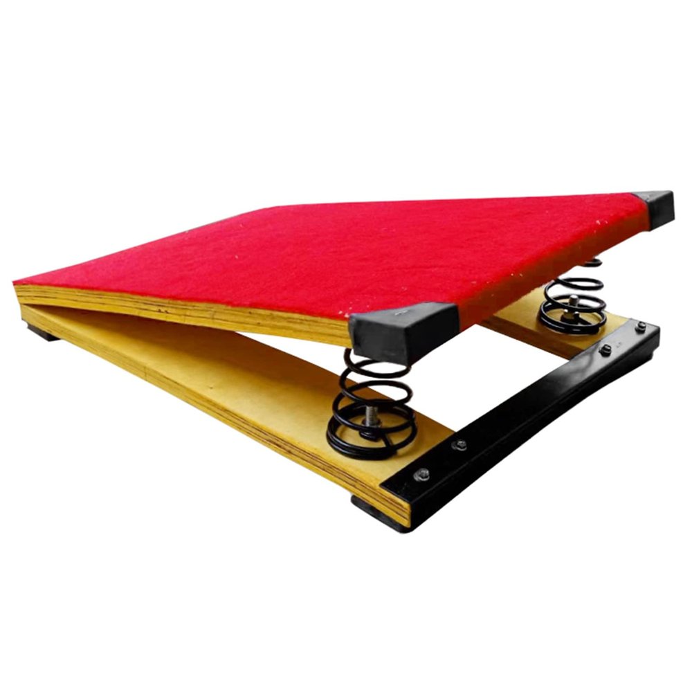 Portable Padded Gymnastic Springboard with 2 Spring, Lightweight Toddler Kids Incline Springboards for Nursery/Playroom/Preschool Classes