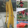SAeWare Gymnastics Equipment Springboard for Little Kids Toddlers Beginners, Wood Elastic Board - 4 Spring, Load 287Lbs / 130Kg, Home Gym Playroom (Green) view 3