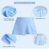 DanceDaily Women Black Dance Wrap Skirts Chiffon Ballet Skirt Mesh Ballerina Dress Adjustable Tie view 4