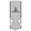 NDZ Performance MOS Optic Cover Plate for Glock 43X & 48  Silver Anodized Aluminum, Don't Tread On Me  Made in USA view 1