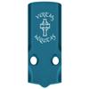 NDZ Performance MOS Optic Cover Plate for Glock 43X & 48  Blue Anodized Aluminum, Veritas Aequitas Saints  Made in USA view 1