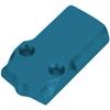 NDZ Performance MOS Optic Cover Plate for Glock 43X & 48  Blue Anodized Aluminum, Veritas Aequitas Saints  Made in USA view 2