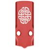 NDZ Performance MOS Optic Cover Plate for Glock 43X & 48  Red Anodized Aluminum, Celtic Shield  Made in USA view 1