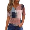 SHAOBGE Camisas para Mujer Casuales Y Elegantes Trendy Short Sleeve Shirts Ladies Plus Size Loose Tunic Tops Dressy Casual Summer Blouses Boho Clothes view 1