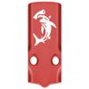 NDZ Performance MOS Optic Cover Plate for Glock 43X & 48  Red Anodized Aluminum, Hammerhead Shark  Made in USA view 1