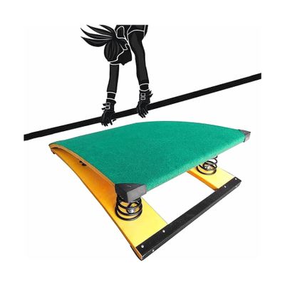Contains Thick Spring, Wooden Adult Style Vault Springboard Elastic Board, Spring Pedal Booster, Suitable for Gyms and Training Halls